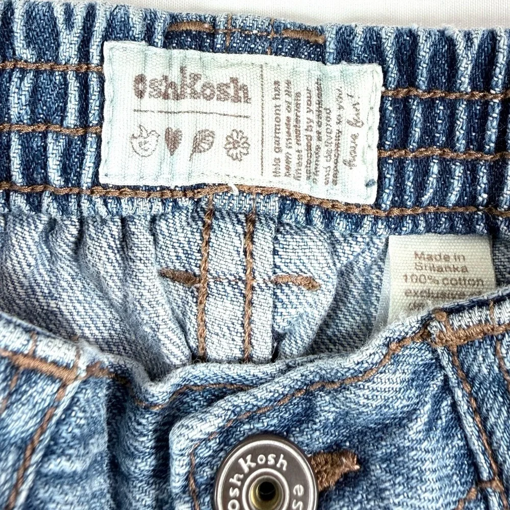 VINTAGE OSHKOSH BGOSH Toddler Girl Jeans Floral 18M Cottagecore‎ 90s Y2K Classic